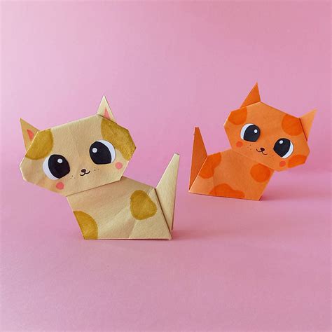 Origami Cat Tutorial 的图像结果