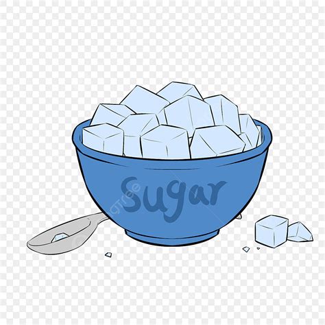 Sugar Bowl White Transparent, Blue Bowl With Sugar Clip Art, Sugar ...