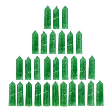 Green Strawberry Quartz Pencil Points - Premium Crystal Pencil Points