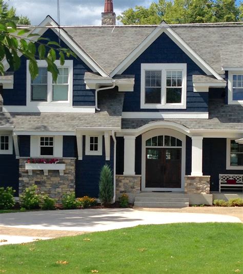 House With Navy Blue Siding at Alyssa Geddes blog