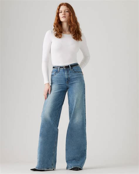 728™ High Rise Wide Leg Jeans - Blue | Levi's® GB