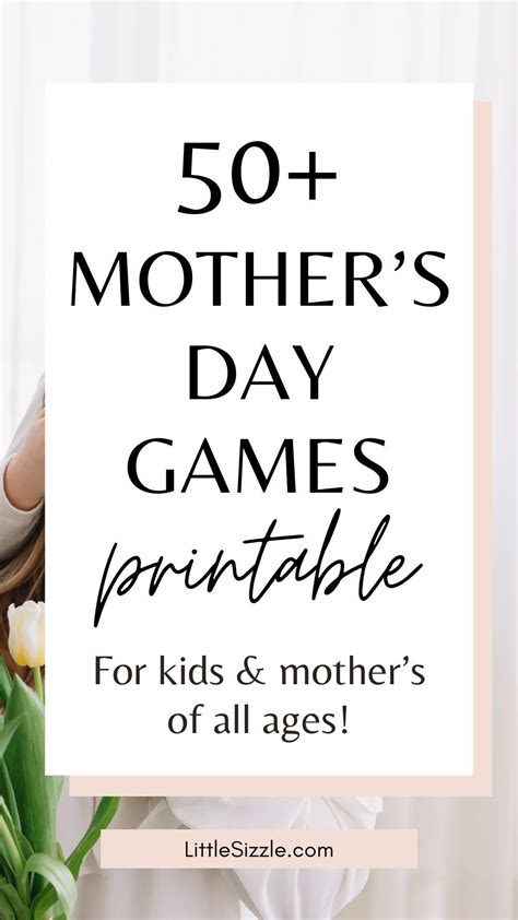 50+ Mother's Day Games Printable for Kids and Adults of All Ages by ...
