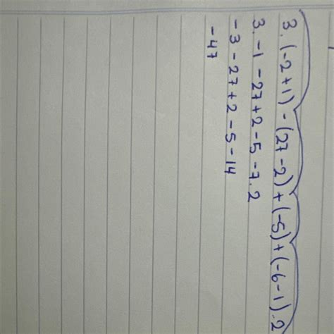 cuanto es 3.(-2+1)-(27-2)+(-5)+(-6-1).2 paso a paso pliss - Brainly.lat