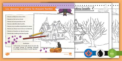 Dessin Maison Hantée à Imprimer | Activité Halloween
