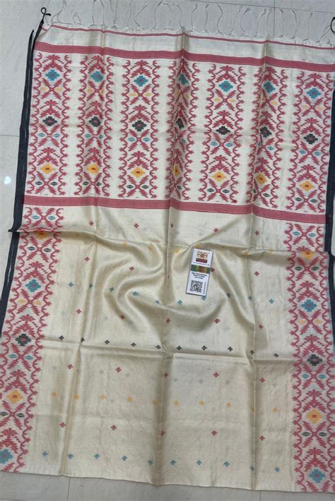 Nirjon Dupur Gacchi Tussar Jamdani Saree – Monamaar