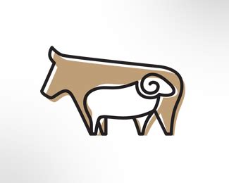 以羊为主题的设计,羊头logo设计图片大全(3) - 伤感说说吧