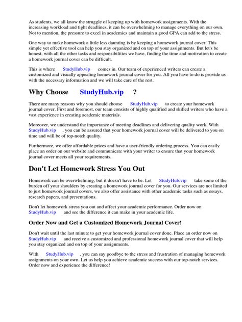 Image result for Homework Journal