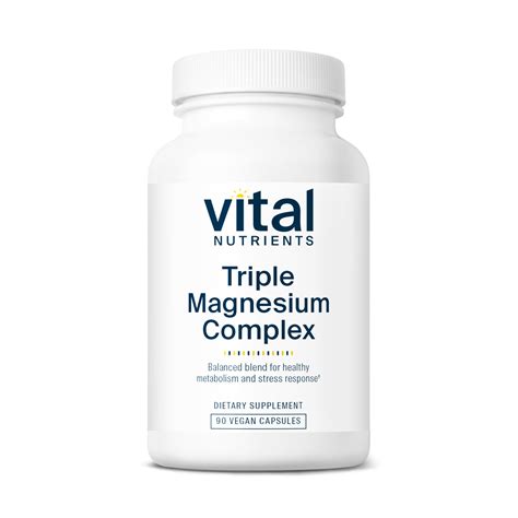 Vital Nutrientstriple Magnesium Complex Supplement Vegan Magnesium ...