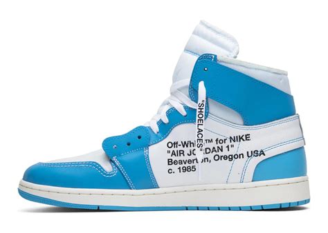 Nike Air Jordan 1 Retro High Off-White University Blue - AQ0818-148 ...