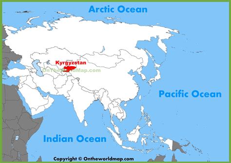 Kyrgyzstan location on the Asia map - Ontheworldmap.com