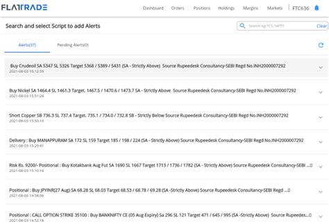 Flattrade Support Portal | Notification - Flattrade Support Portal