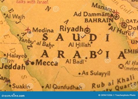Saudi Arabia S Location on the Map, Including Medina, Mecca and Riyadh. Most Popular for Muslim ...