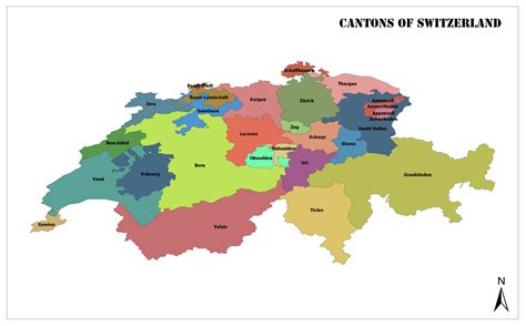 Cantons of Switzerland | Mappr