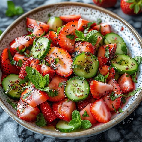 Refreshing Strawberry Cucumber Salad for Summer Wellness