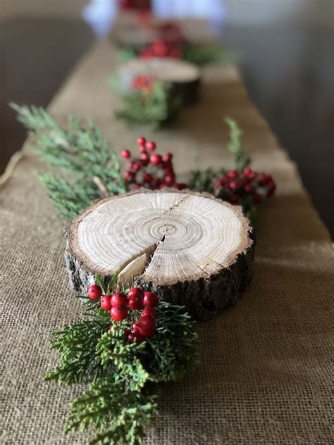 Centerpieces Large Wood Slices at Amelia Borchert blog