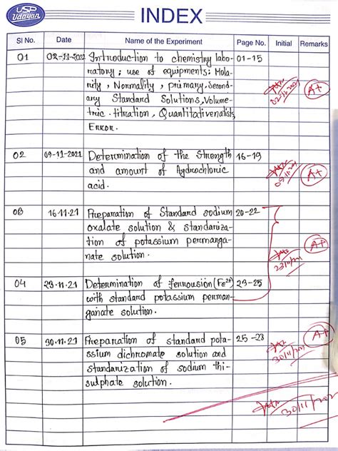Image result for Chemistry Lab Notebook UTSC Examples