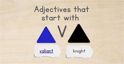 Adjectives that Start with V