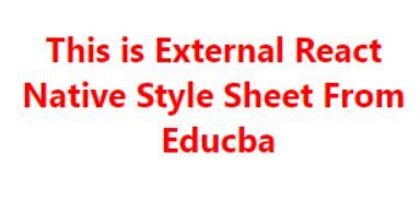 Image result for React Native Style Sheet Embed Code