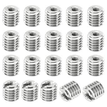 PATIKIL Thread Adapters Sleeve Reducing Nut, 20 Pcs M5x0.8 Male to M2x0 ...