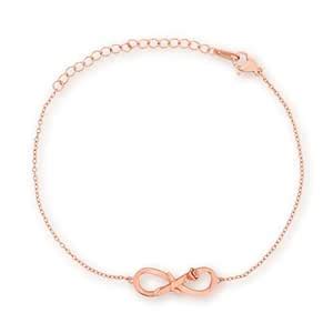 Buy University Trendz Infinity Rose Love Design Rosegold Plated ...