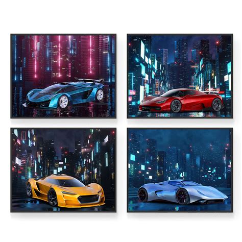 Insire Race Car Art Super Car Posters For Boys Mens | Desertcart INDIA