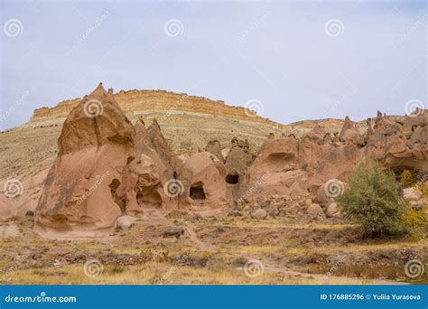 Cappadocia, Kapadokya Rock Caves in Turkey Stock Photo - Image of ...