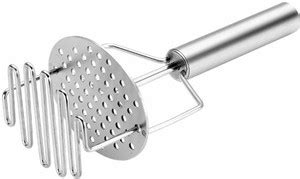 CyberShop Stainless Steel Potato Masher with spring (Easy to Mash ...