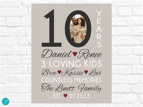 10th year wedding anniversary gift 60 photos - Vianawedding.com