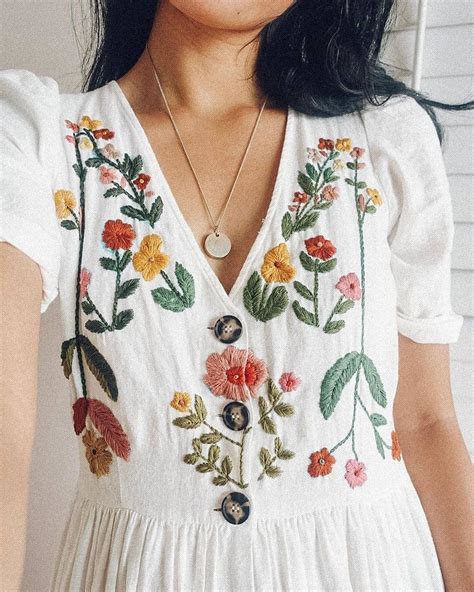 Embroidered Art Dress at Sandra Willis blog