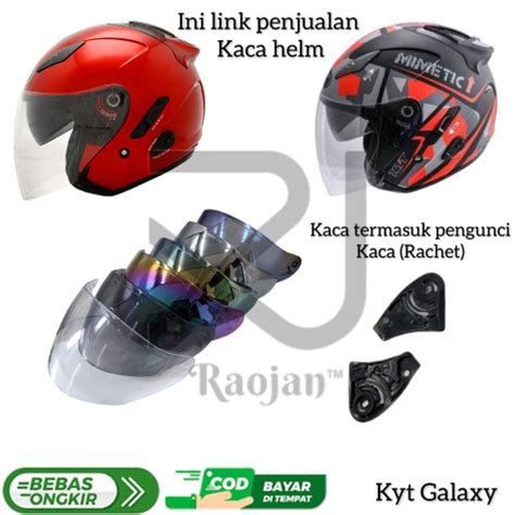 Jual Kaca helm Kyt Galaxy Slide Visor helm Kyt Galaxy Slide Rachet ...