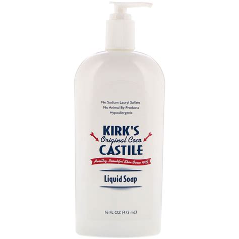 Kirk's, Castile Liquid Soap, Original Coco, 16 fl oz (473 ml) - iHerb