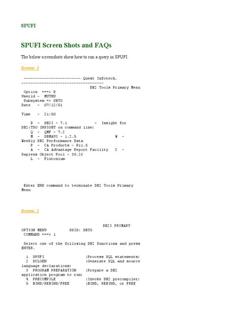 How to Create Database in DB2 Mainframe through Spufi 的图像结果