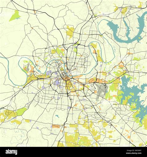 City Map Of Nashville Tn