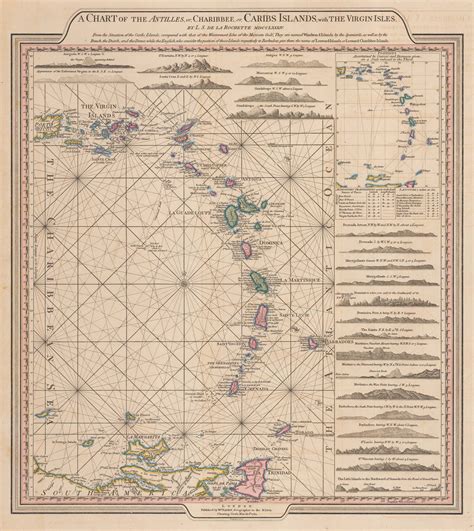 William Faden, Leeward and Windward Islands, 1784 | The Map House