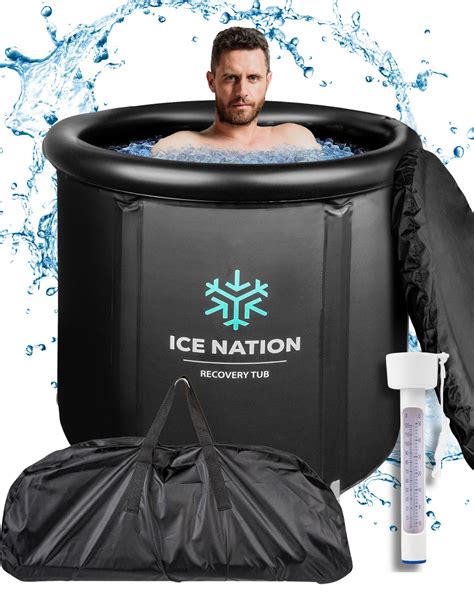 XL Ice Bath Tub, 100 Gal Cold Plunge Tub, Portable Ice Bath Tub for ...