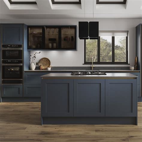 Image result for Howdens Blue Kitchen Units