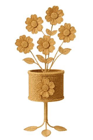 Natural Jute Fiber Flower stand