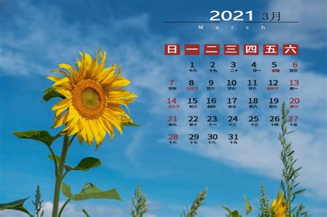 2021年黄色背面日历条3月图片_其他_其他-图行天下素材网
