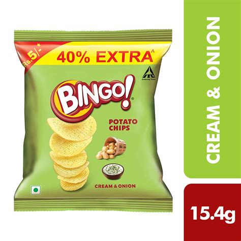 Yumitos Bingo Potato Chips Cream & Onion, 24g - : Amazon.in: Grocery ...