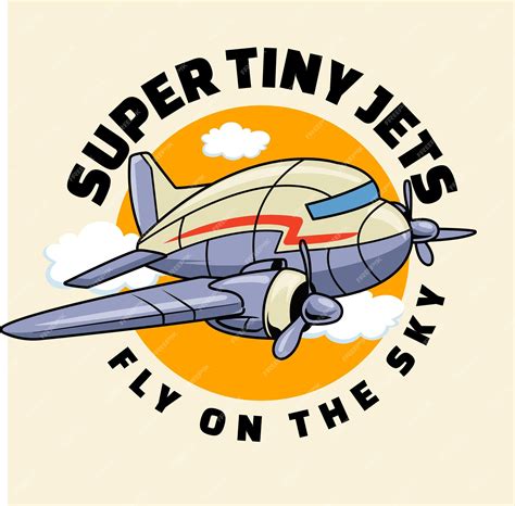 Premium Vector | Vector Illustration of Airplane with SUPER TINY JETS ...