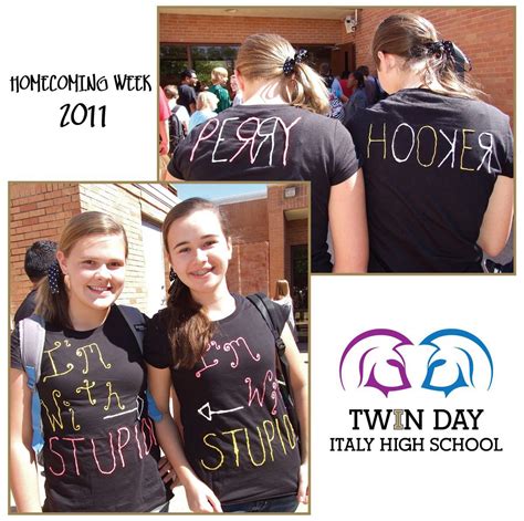 Twin Day Ideas For Homecoming