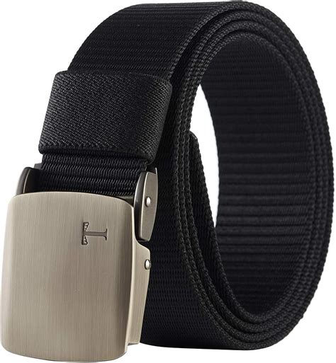Tonywell Nylon Belt Mens Web Belts with Metal Buckle Heavy Duty Design ...