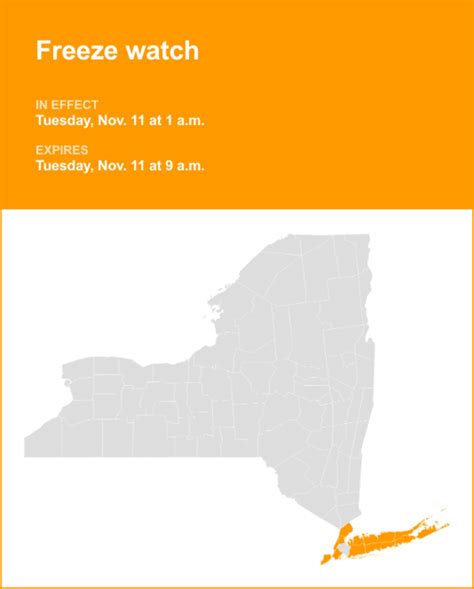 NY weather: Freeze watch affecting part of New York Tuesday ...