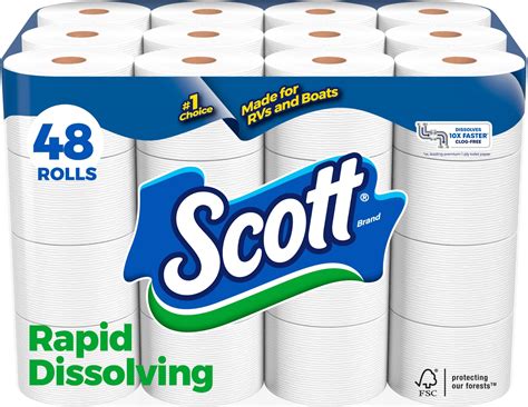 Amazon.com: Scott 1000 Sheets Per Roll Toilet Paper, Bath Tissue, 20 ...