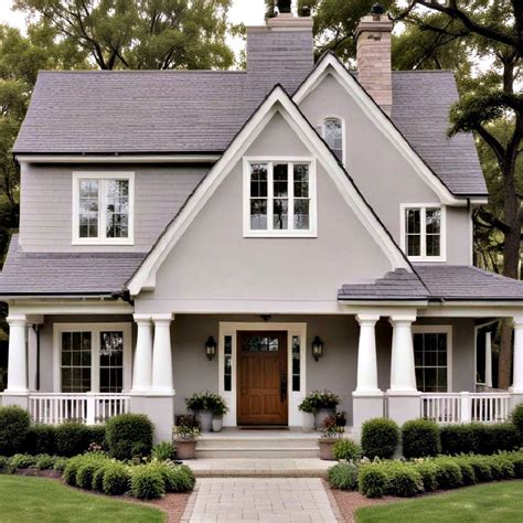 Light Grey House Exterior Color Schemes