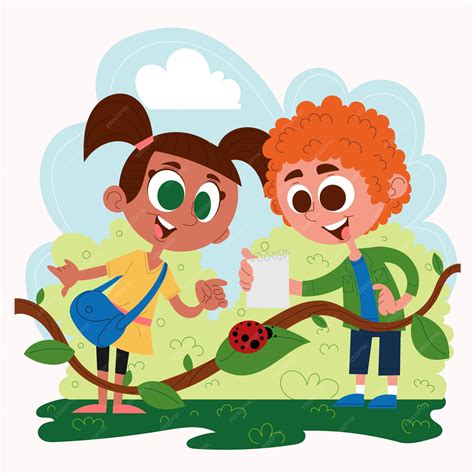 Girl Scavenger Hunt Clip Art