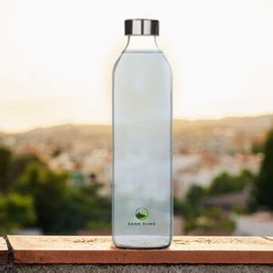 SAND DUNE Set of 6, 800 ml Each Green Glass water bottle, with Leak ...