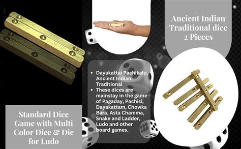 PMK E Store Dayakattai pachikalu, Ancient Indian Traditional dice 2 ...