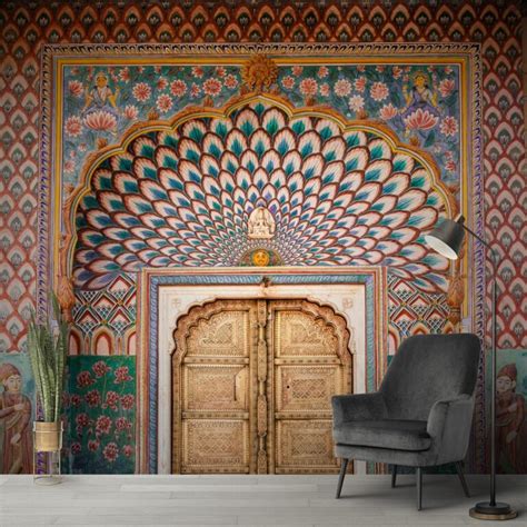 Lotus Gate Jaipur Wallpaper for Wall - Magicdecor®