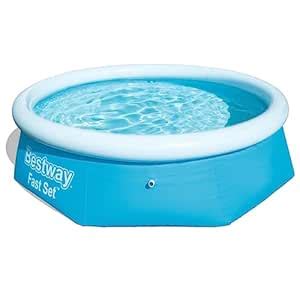 Bestway 8ft Fast Set Pool | Above Ground Swimming Pool for Kids and ...
